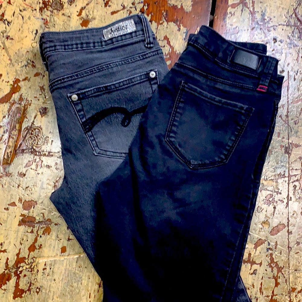 Black girls 14 denim skinny jeans justice & YMI